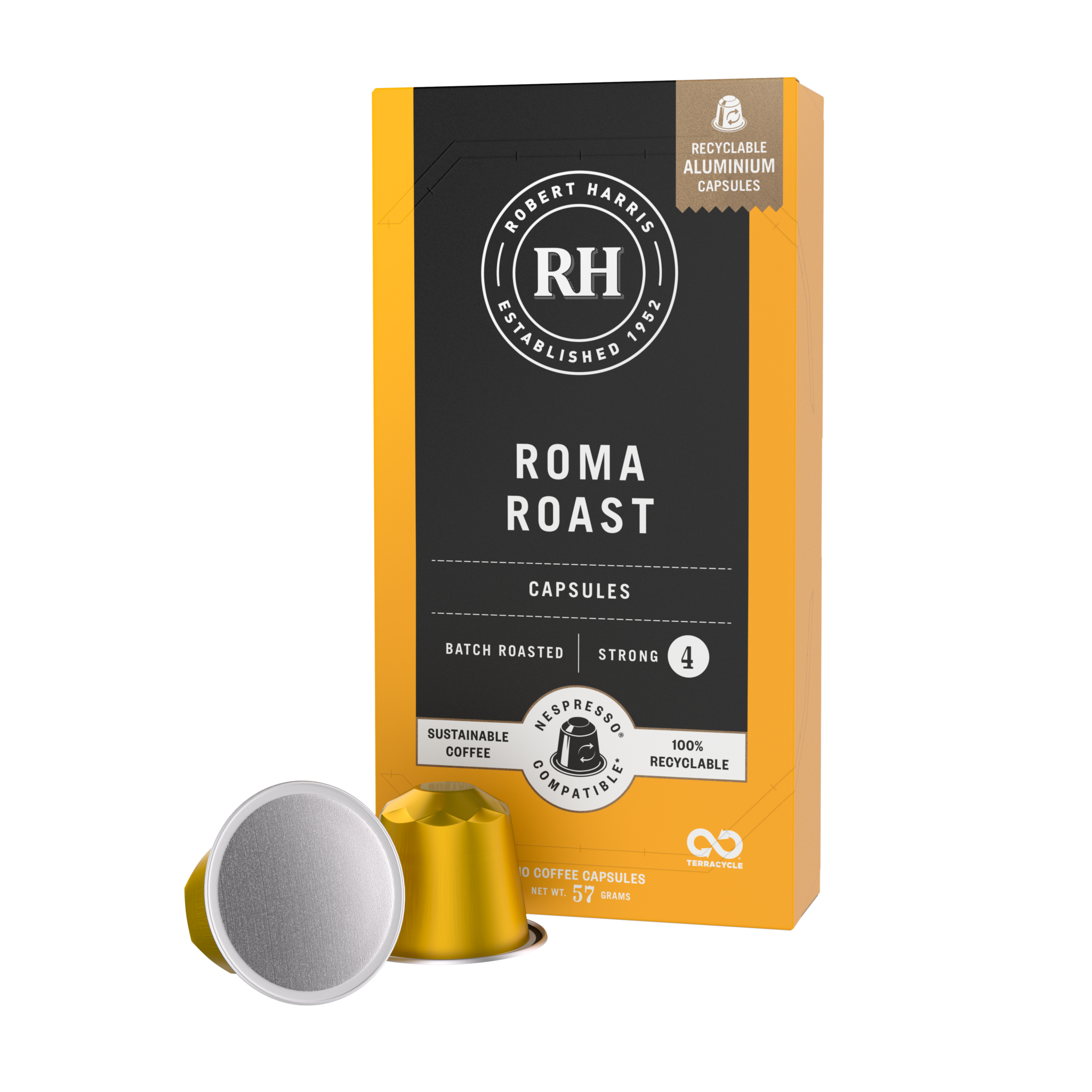 Robert Harris Roma Coffee Capsules -80pk