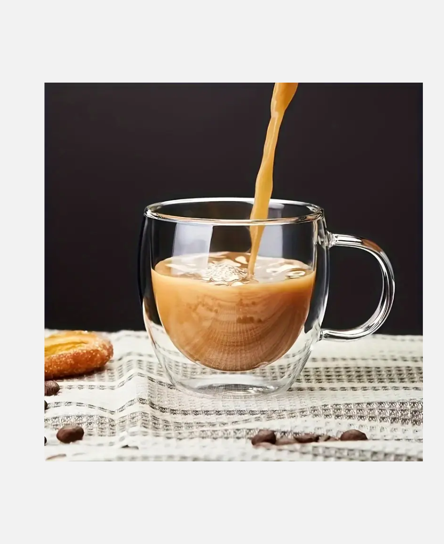 Double Walled Glass with Handles