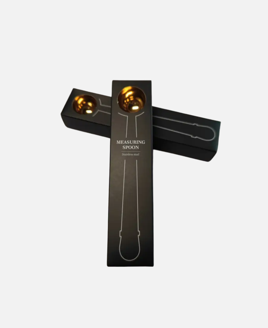Golden Stainless Steel Coffee Spoon & Sealing Clip
