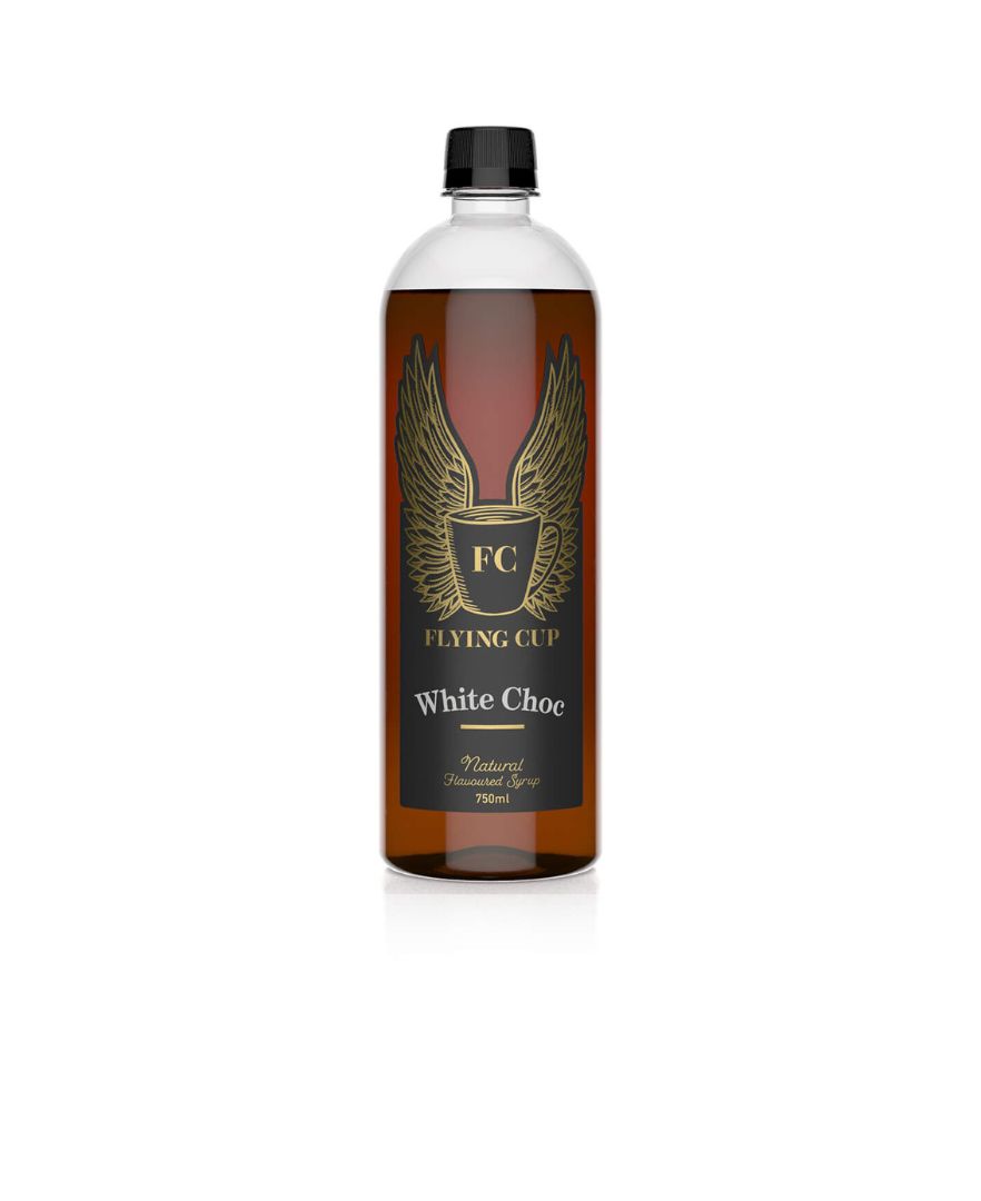 Flying Cup Syrup 750ml - White Chocolate